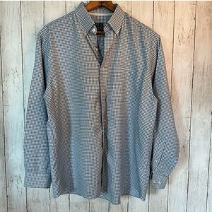 Jos. A. Bank Blue and White Checkered Shirt